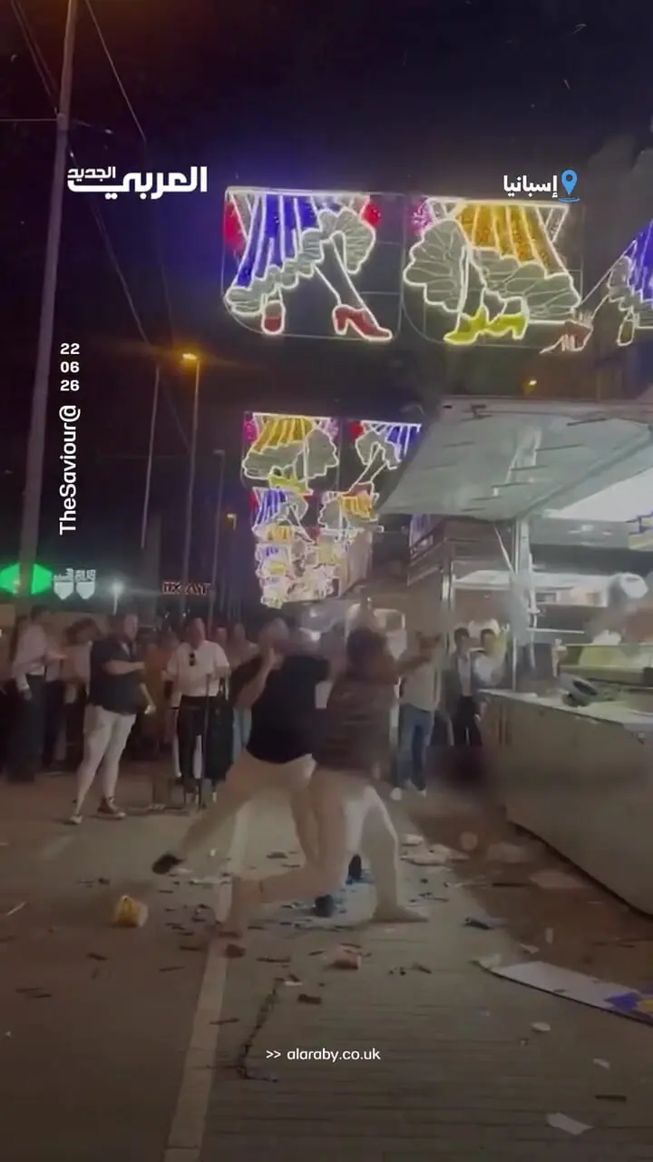 حمله گردشگران اسرائیلی در اسپانیا به یک غذافروشی خیابانی به دلیل برافراشتن پرچم فلسطین