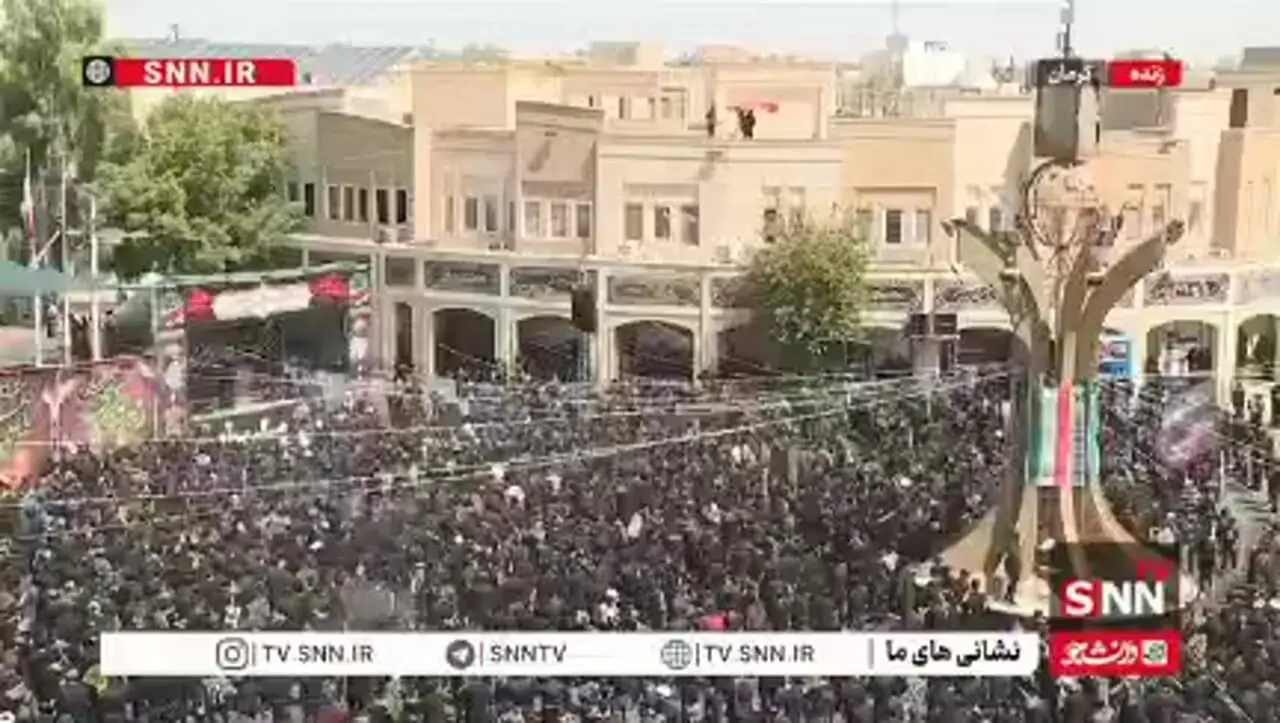 عزاداری پرشور زنجیرزنان کرمانی در روز تاسوعا