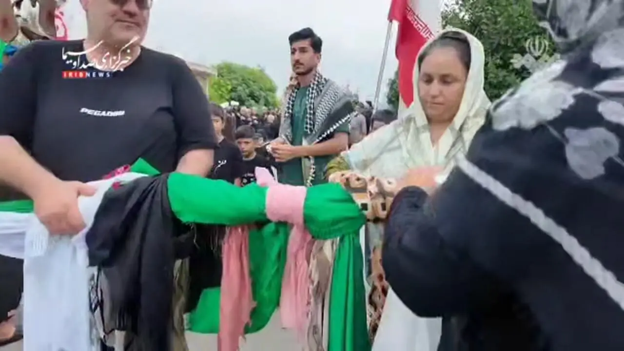 نذری اهل سنت گلستان روستای قوینلی گنبدکاووس همزمان با عاشورای حسینی