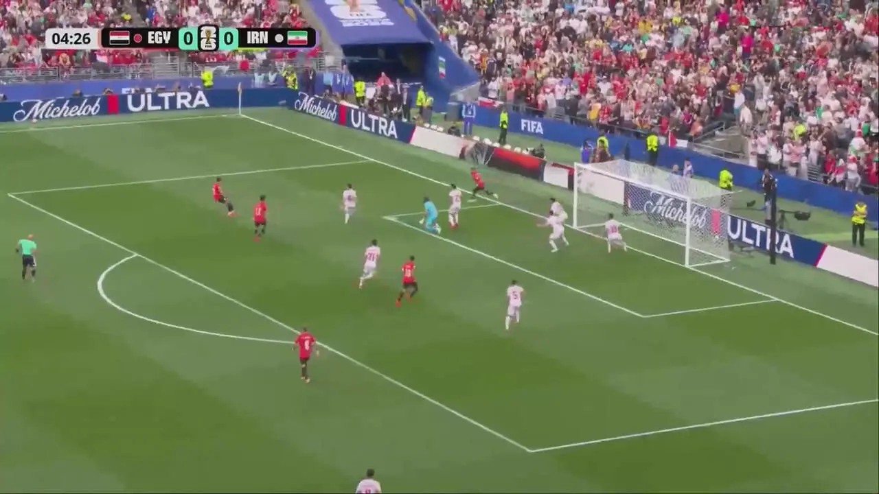 گل اول مصر به ایران توسط محمود صابر