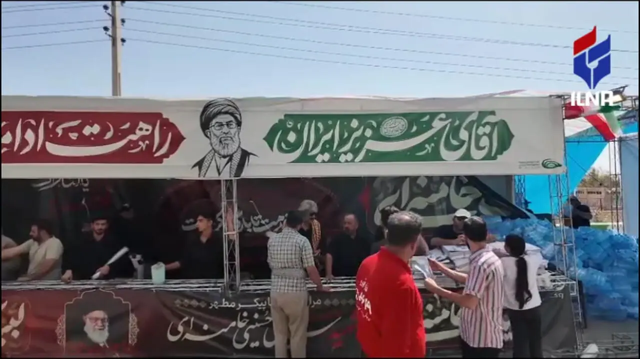 پذیرایی از عزاداران رهبر شهید در موکب هلدینگ صنایع و معادن غدیر مستقر در قم