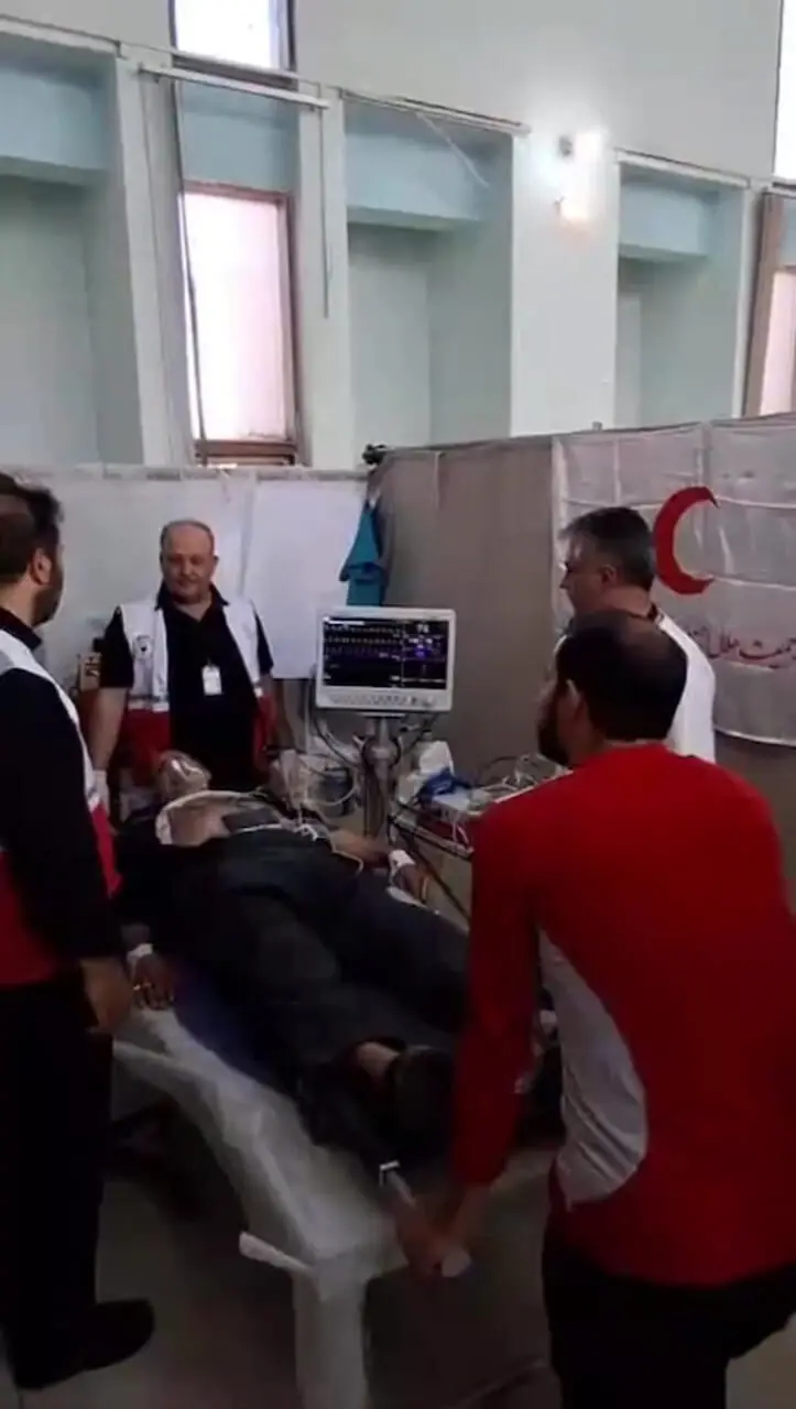 نجات معجزه‌آسای زائر دچار ایست قلبی در درمانگاه هلال‌احمر کربلا