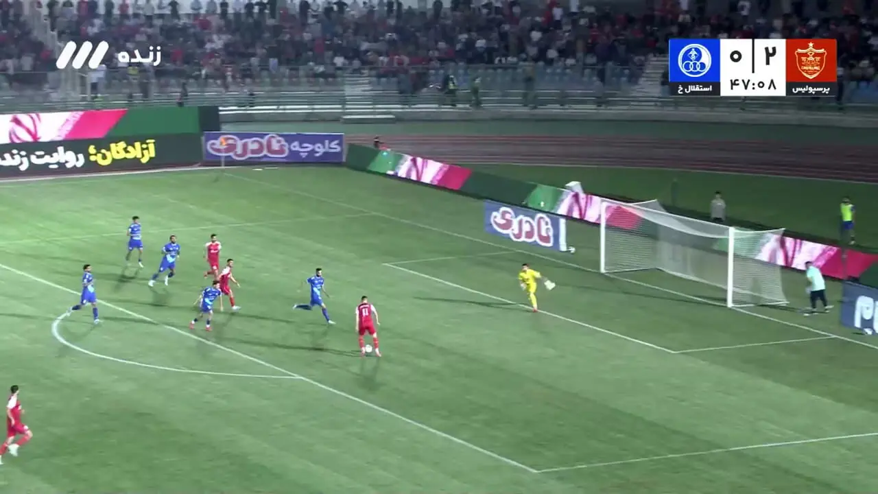 ویدیو: گل سوم پرسپولیس به استقلال خوزستان توسط ایگور سرگیف