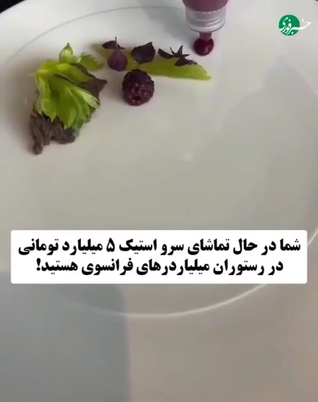 سرو استیک ۵ میلیارد تومانی در رستوران میلیاردرها