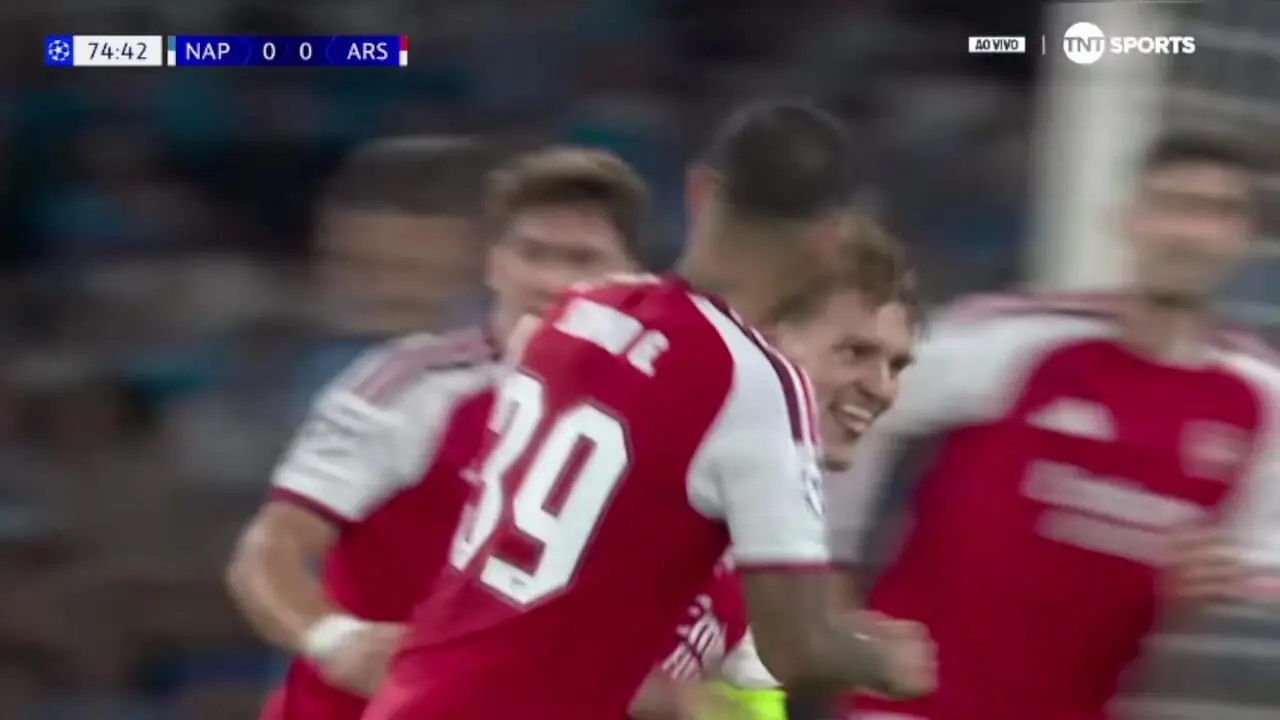 ویدیو: گل اول آرسنال به ناپولی توسط اودگارد