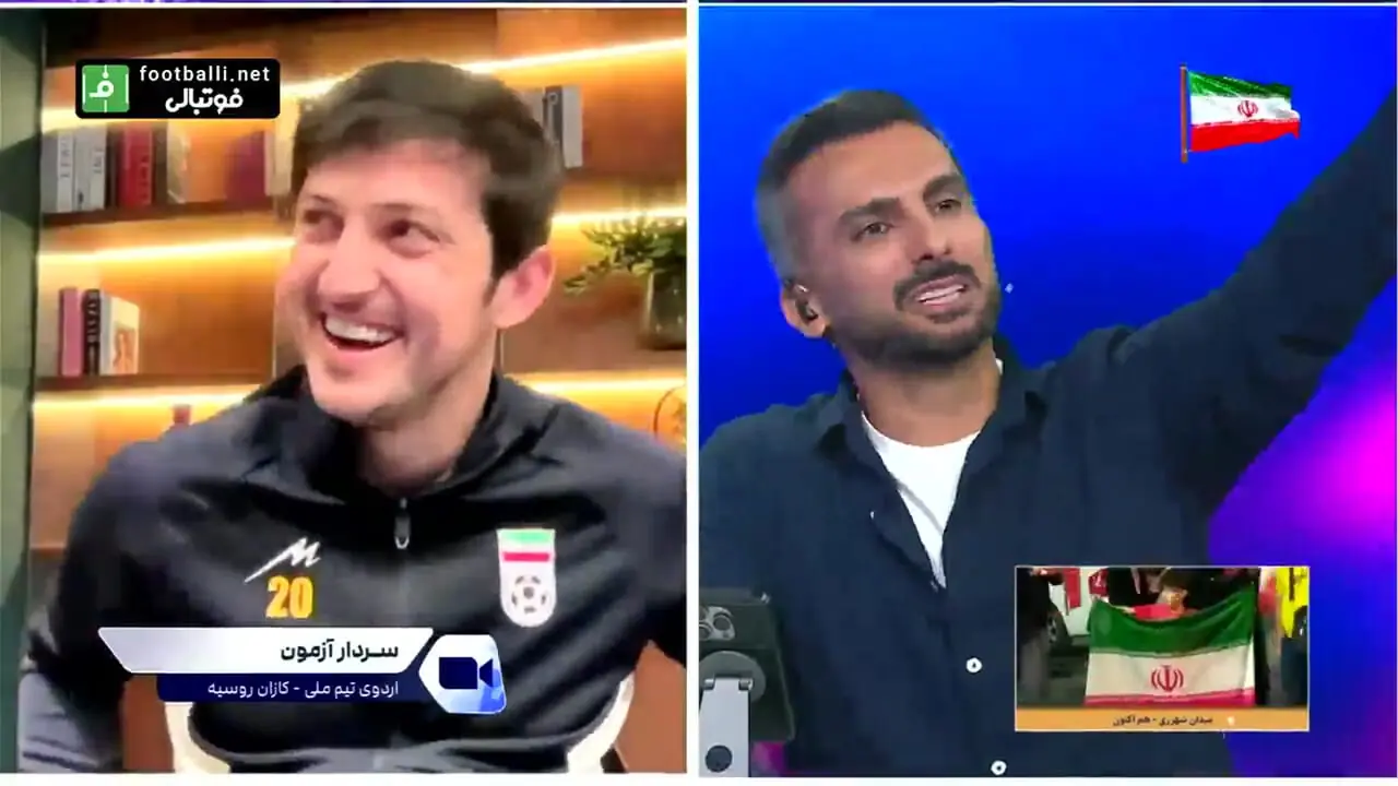 شوخی‌های سردار آزمون با بیرانوند در مورد رنگ مو و سربازی‌اش